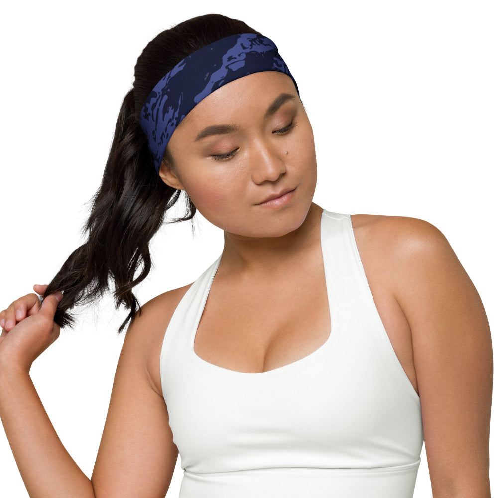 Black OPS Blue Tiger Stripe CAMO Headband