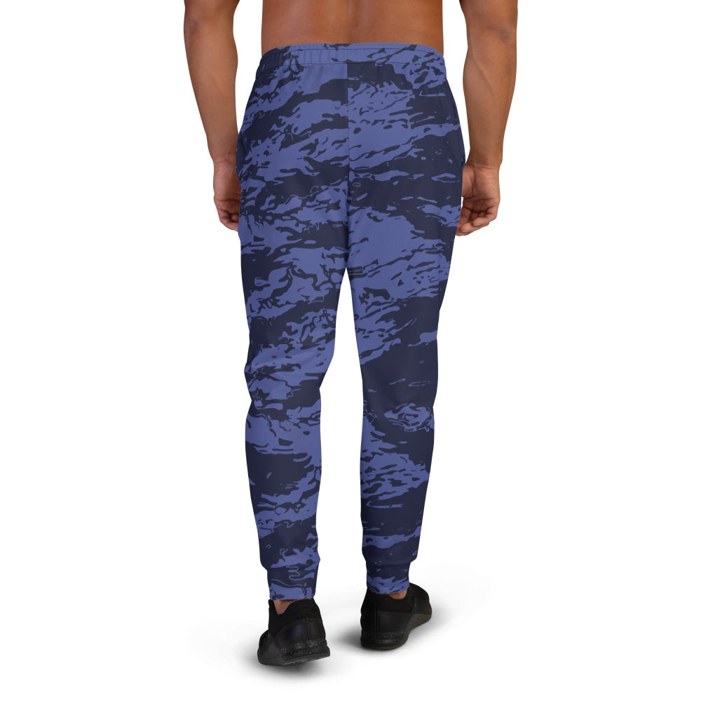 Black OPS Blue Tiger Stripe CAMO Men’s Joggers - Mens