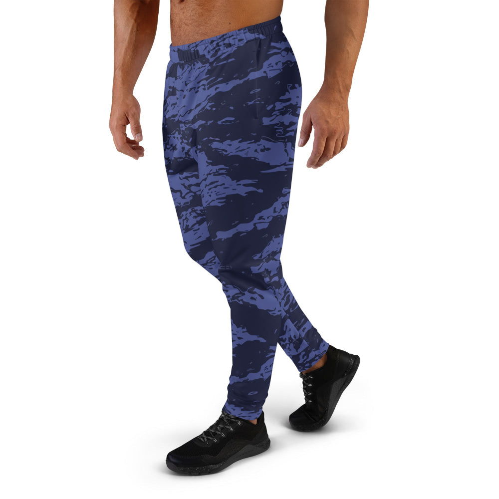 Black OPS Blue Tiger Stripe CAMO Men’s Joggers - Mens