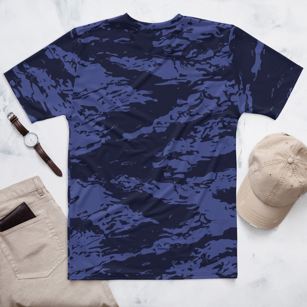 Black OPS Blue Tiger Stripe CAMO Men’s t-shirt - Mens T-Shirt