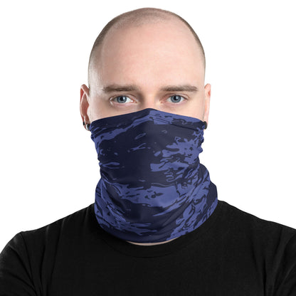 Black OPS Blue Tiger Stripe CAMO Neck Gaiter