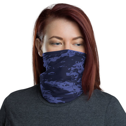 Black OPS Blue Tiger Stripe CAMO Neck Gaiter