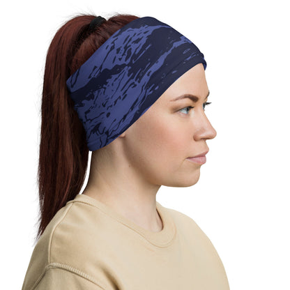 Black OPS Blue Tiger Stripe CAMO Neck Gaiter