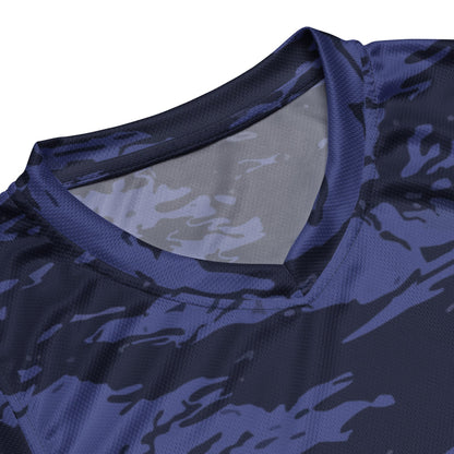 Black OPS Blue Tiger Stripe CAMO unisex basketball jersey - Unisex Basketball Jersey