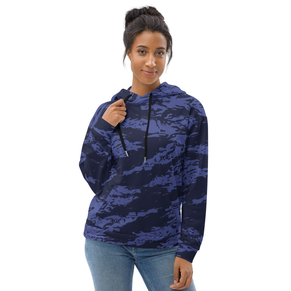 Black OPS Blue Tiger Stripe CAMO Unisex Hoodie