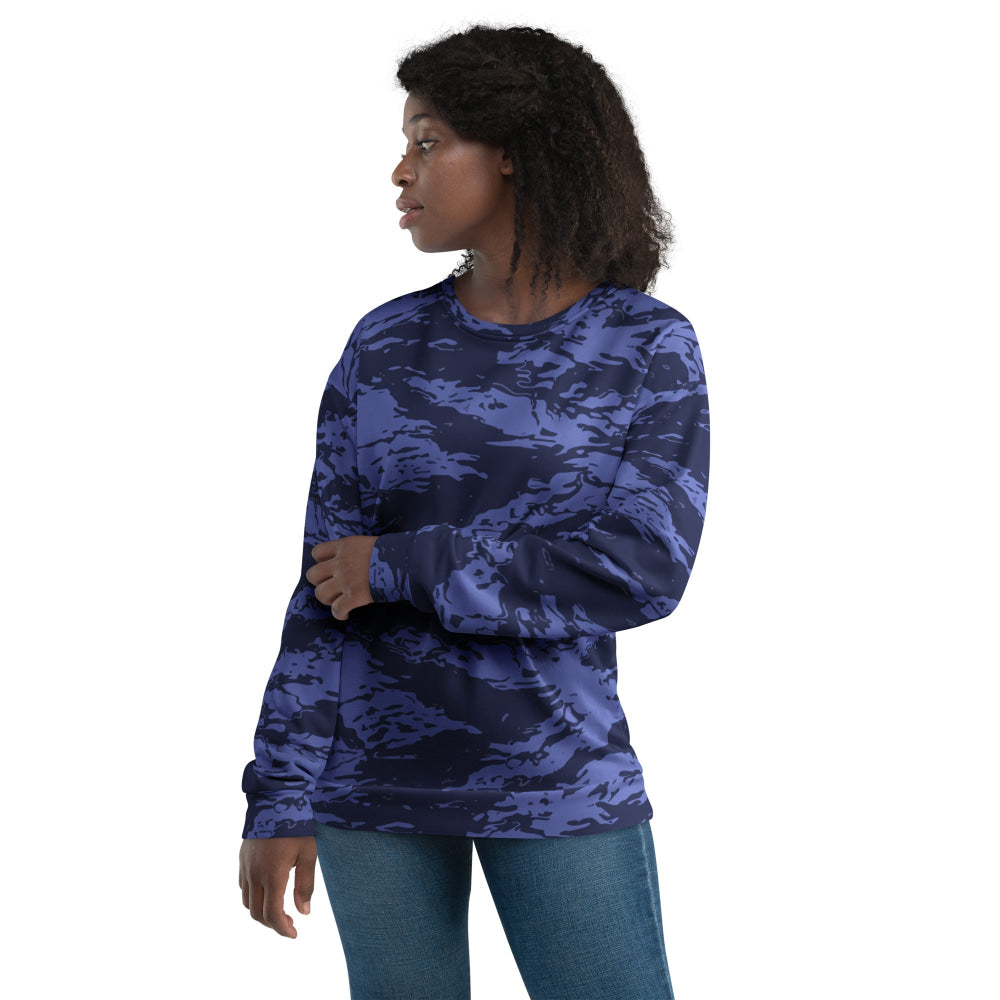 Black OPS Blue Tiger Stripe CAMO Unisex Sweatshirt