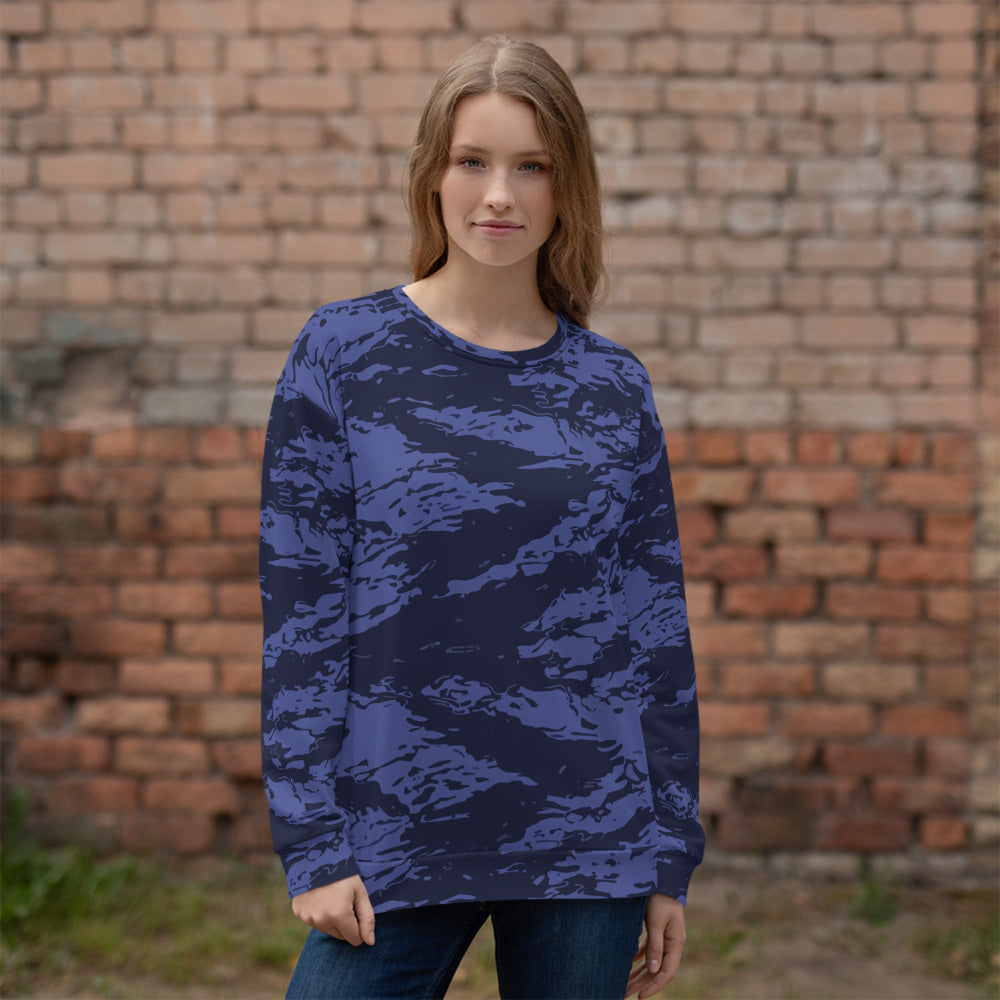 Black OPS Blue Tiger Stripe CAMO Unisex Sweatshirt