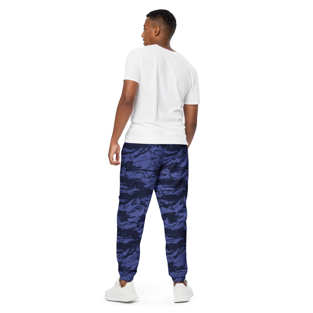 Black OPS Blue Tiger Stripe CAMO Unisex track pants - Track Pants