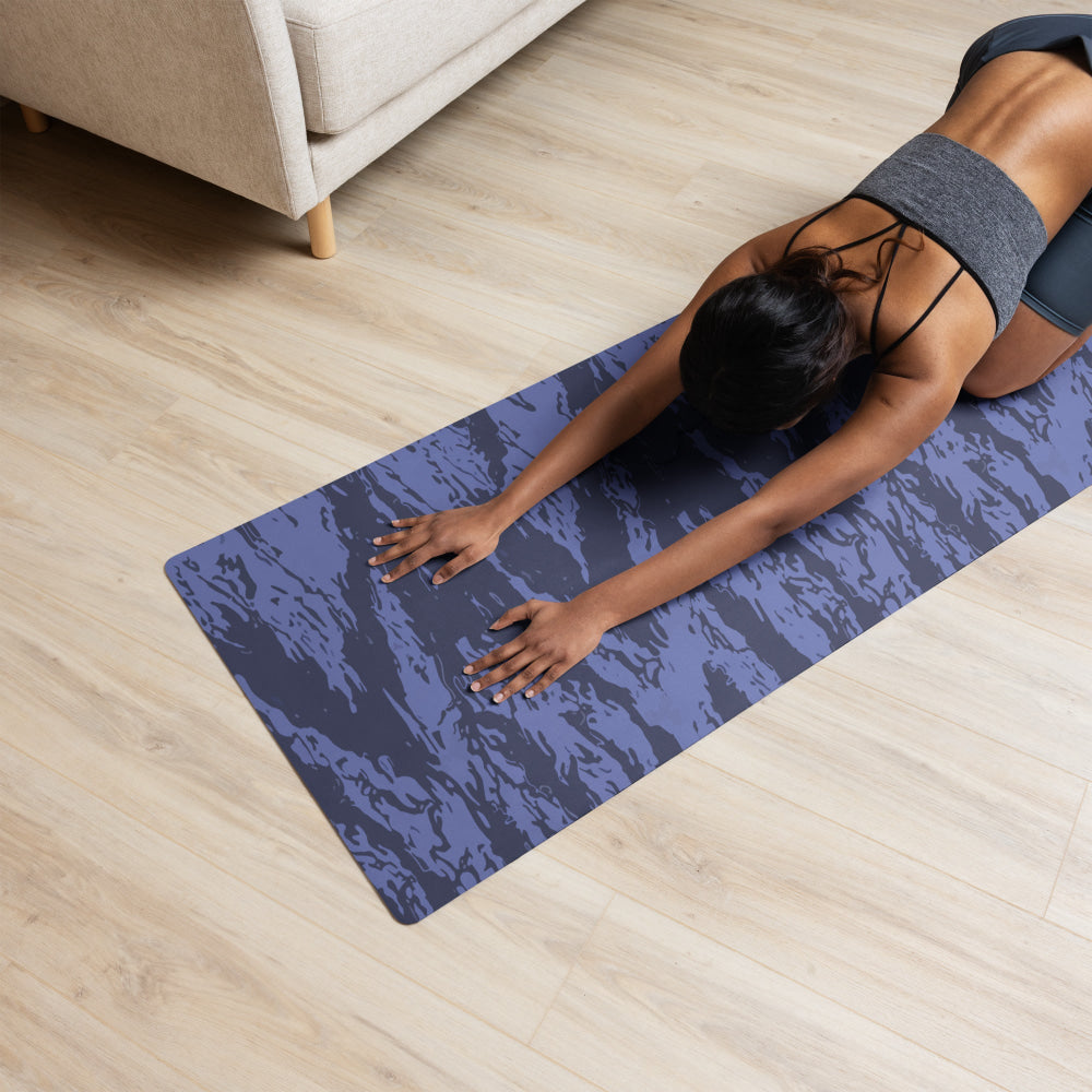 Black OPS Blue Tiger Stripe CAMO Yoga mat - Mat