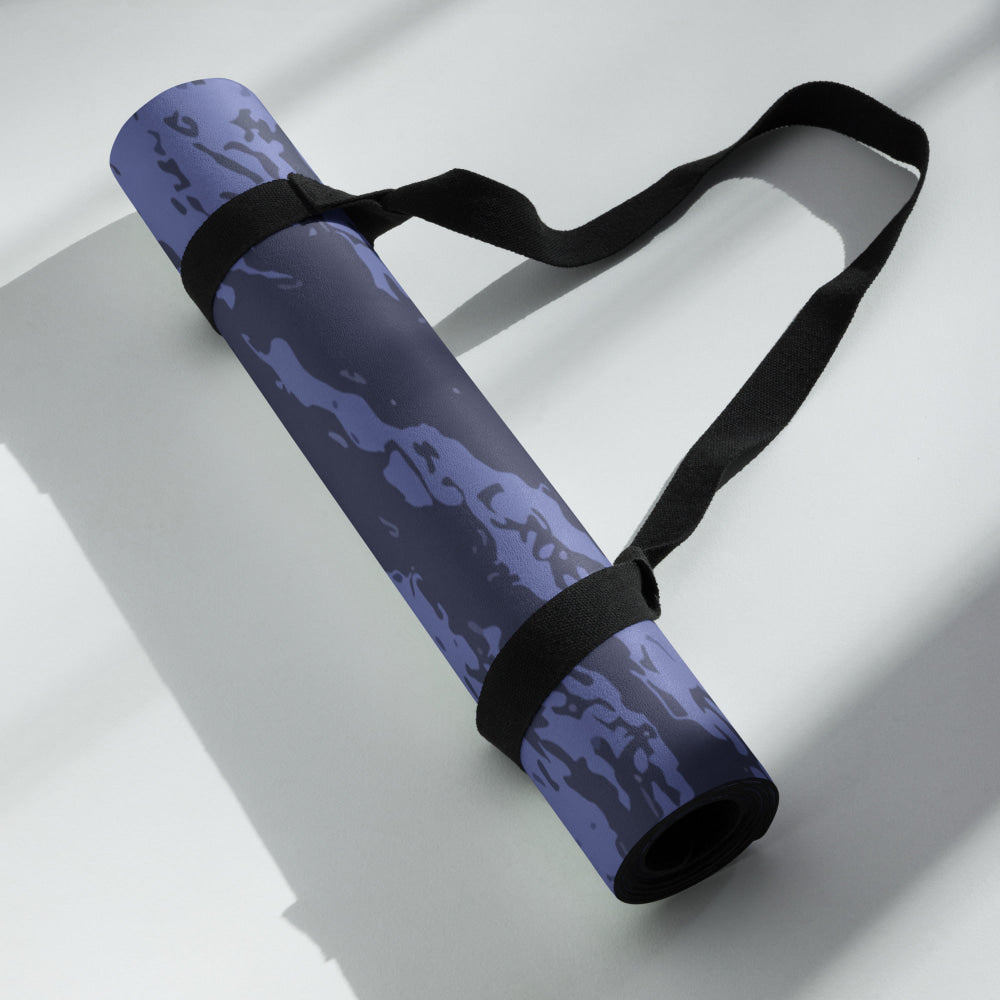 Black OPS Blue Tiger Stripe CAMO Yoga mat - Mat