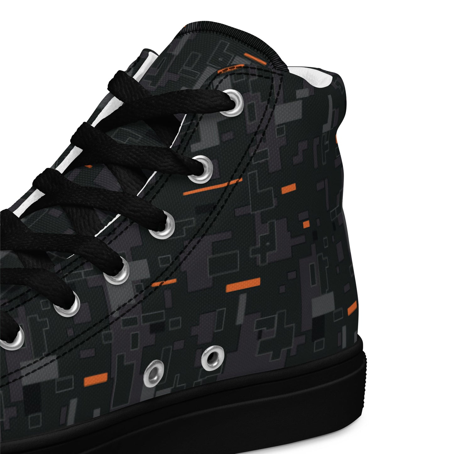Black OPS CE Digital CAMO Mens high top canvas shoes - High Top Canvas Shoes