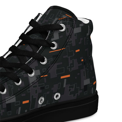 Black OPS CE Digital CAMO Mens high top canvas shoes - High Top Canvas Shoes