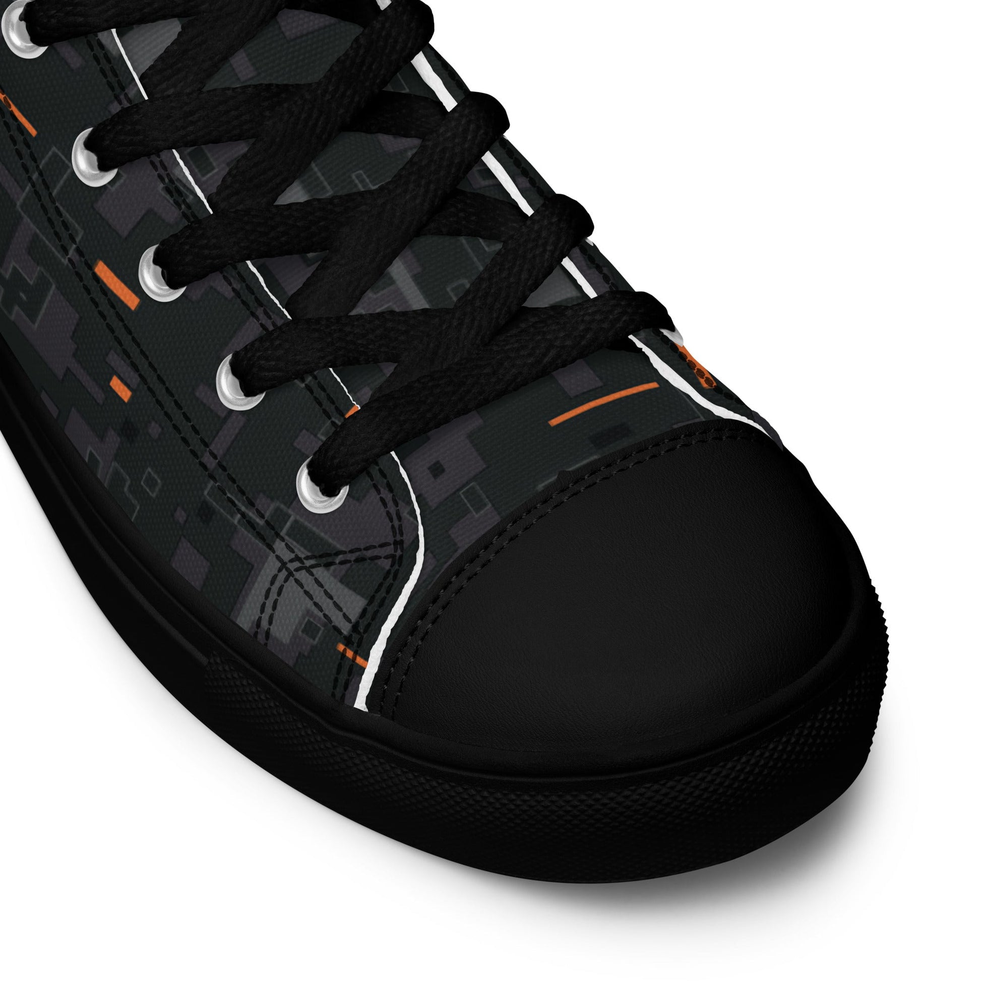 Black OPS CE Digital CAMO Mens high top canvas shoes - High Top Canvas Shoes