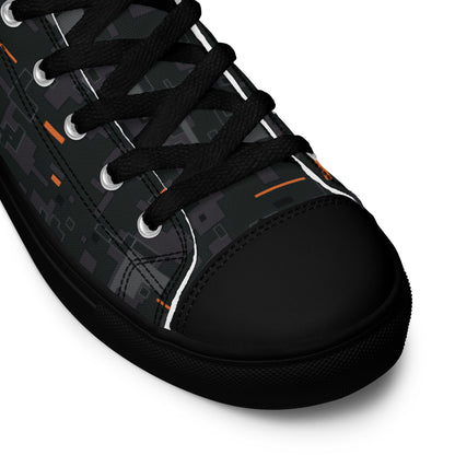 Black OPS CE Digital CAMO Mens high top canvas shoes - High Top Canvas Shoes