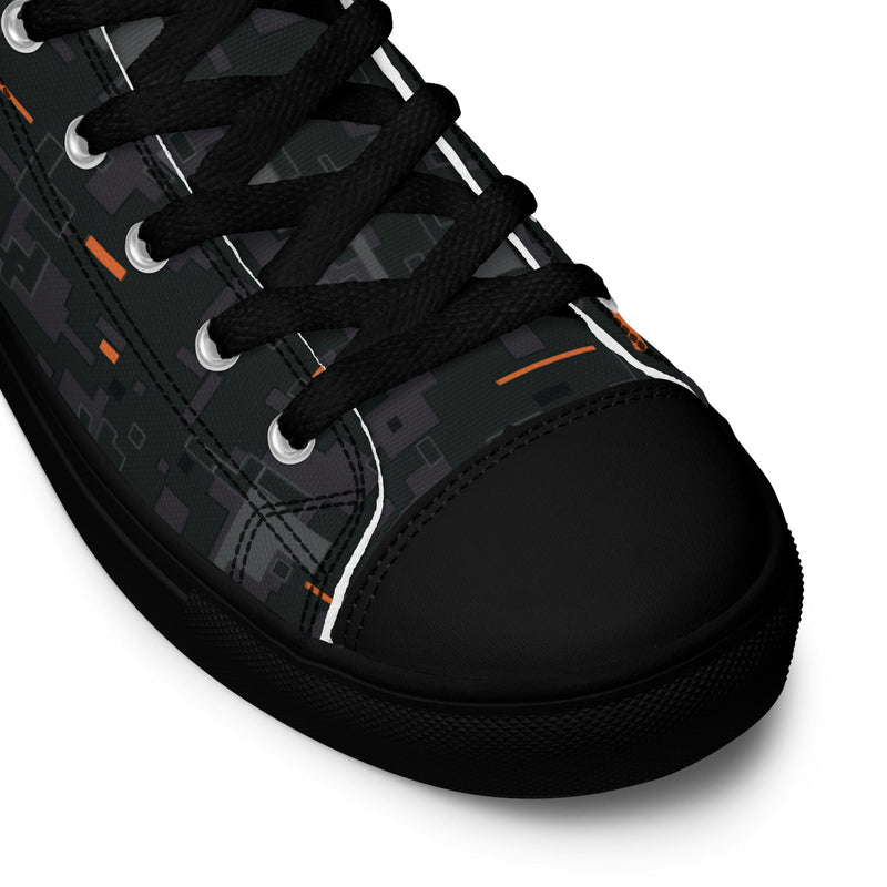 Digital Ember CAMO Mens High-Top Canvas Shoes