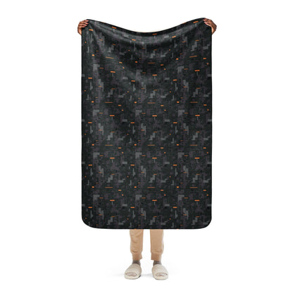 Black OPS CE Digital CAMO Sherpa blanket - 37″×57″ - Blankets