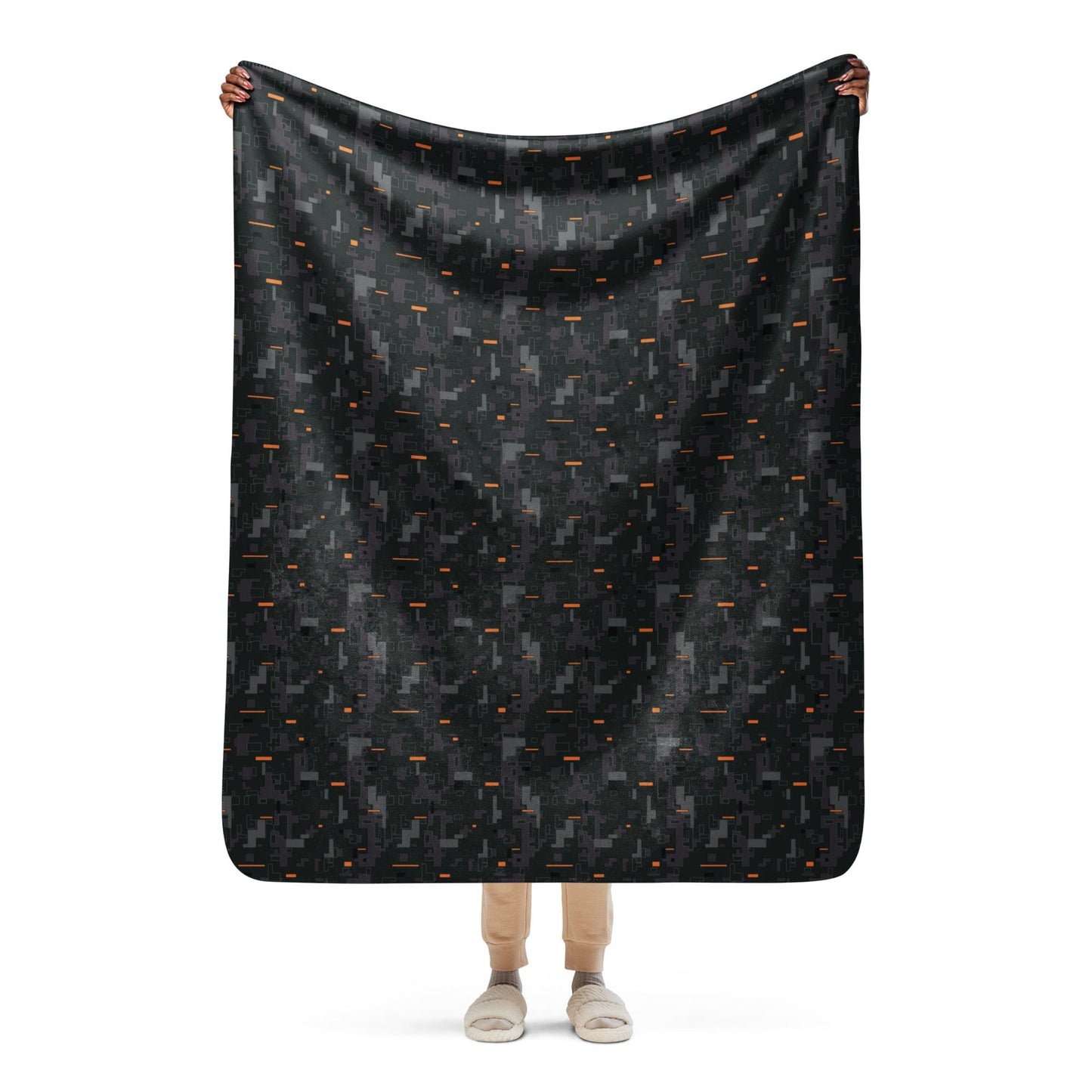 Black OPS CE Digital CAMO Sherpa blanket - 50″×60″ - Blankets