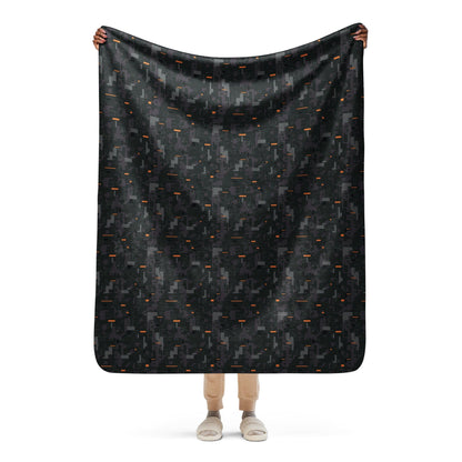 Black OPS CE Digital CAMO Sherpa blanket - 50″×60″ - Blankets