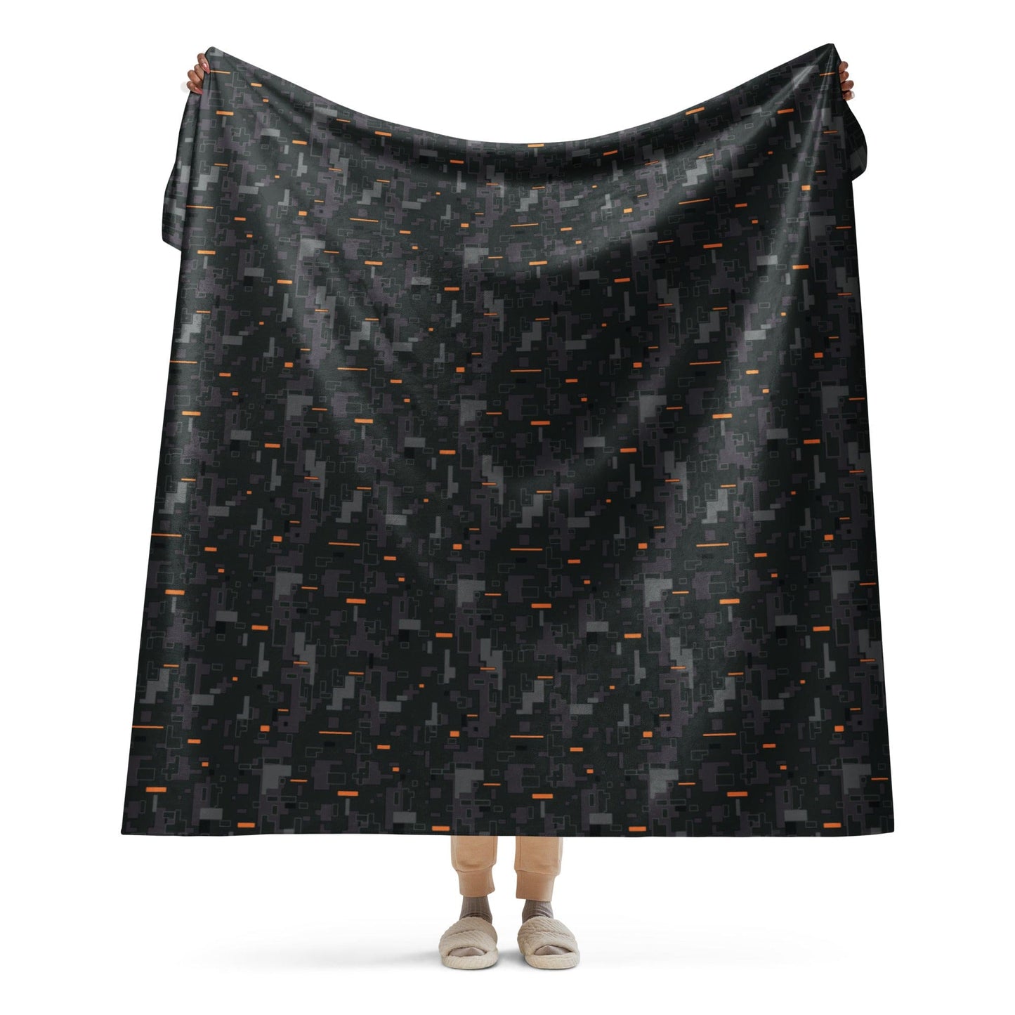Black OPS CE Digital CAMO Sherpa blanket - 60″×80″ - Blankets