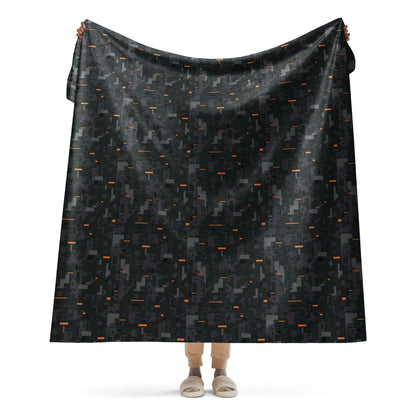 Black OPS CE Digital CAMO Sherpa blanket - 60″×80″ - Blankets