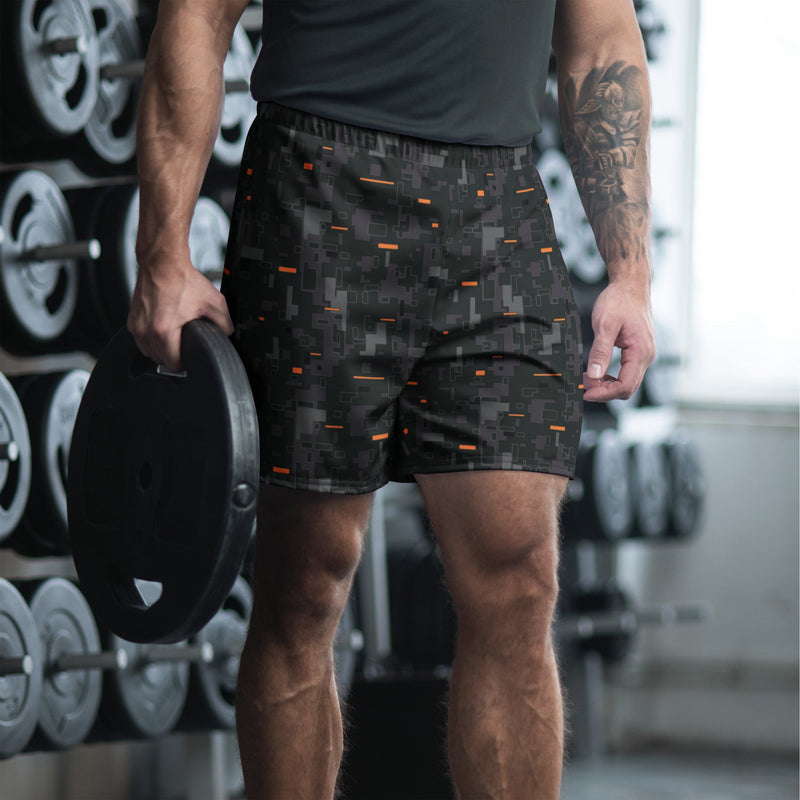Digital Ember CAMO Unisex Athletic Long Shorts - 2XS