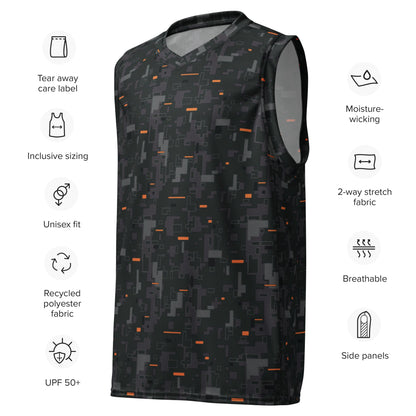 Black OPS CE Digital CAMO unisex basketball jersey Basketball Jerseys