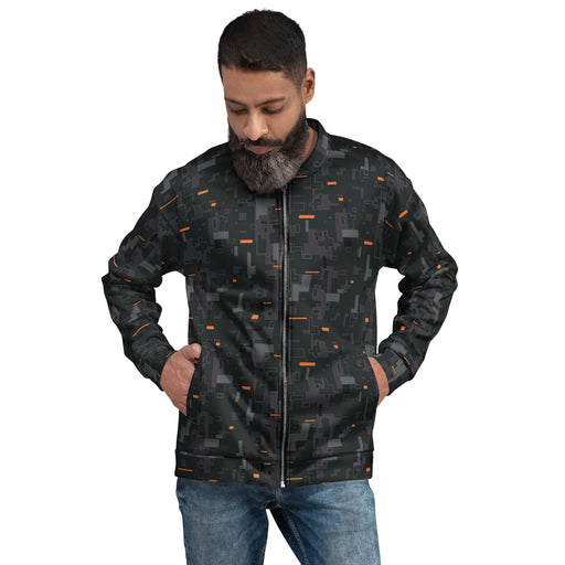 Digital Ember CAMO Unisex Bomber Jacket - XS