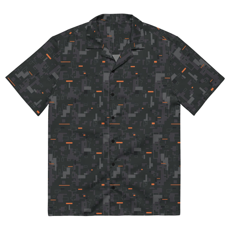 Digital Ember CAMO Unisex Short-Sleeve Button Shirt - 2XS - Button-Up
