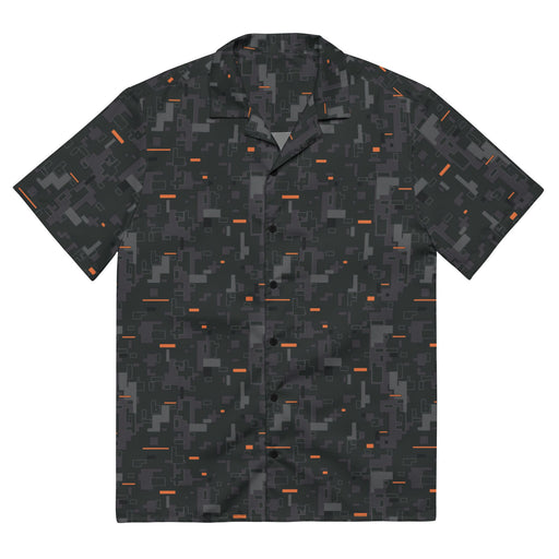 Digital Ember CAMO Unisex Short-Sleeve Button Shirt - 2XS - Button-Up