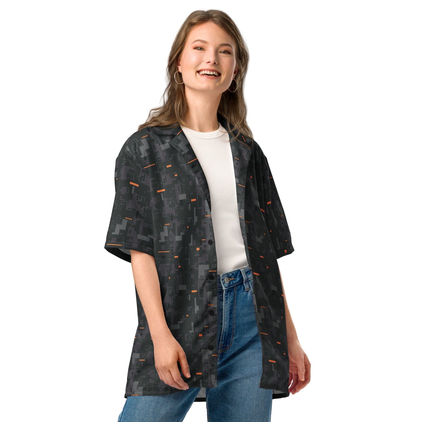 Black OPS CE Digital CAMO Unisex button shirt Button Shirts