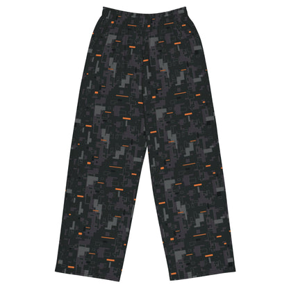 Black OPS CE Digital CAMO unisex wide leg pants 2XS Wide Pants