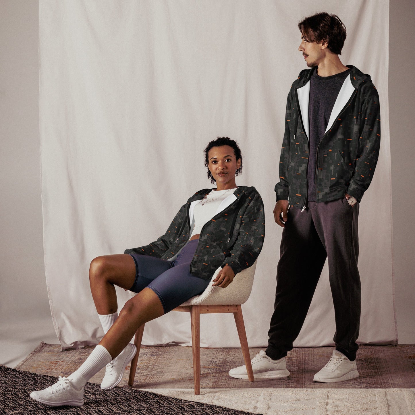 Black OPS CE Digital CAMO Unisex zip hoodie Zip Hoodies