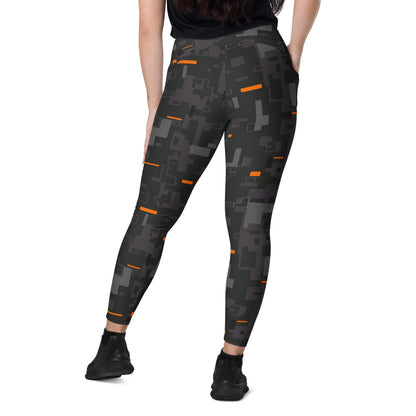 Black OPS Collectors Edition (CE) Digital CAMO Leggings with pockets - Womens With Pockets