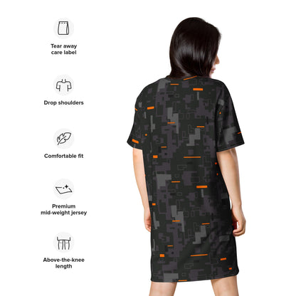 Black OPS Collectors Edition (CE) Digital CAMO T-shirt dress - Womens T-Shirt Dress