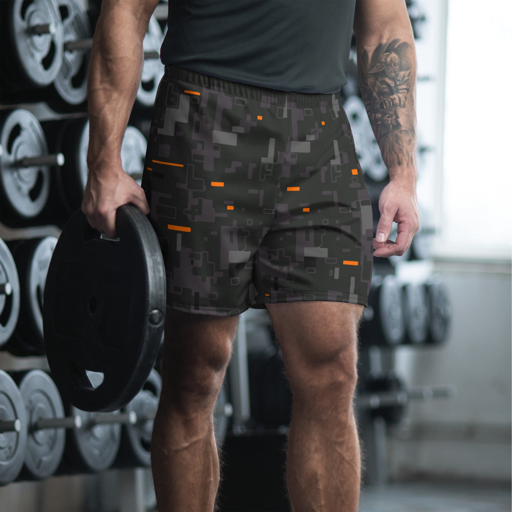 Black OPS Collectors Edition (CE) Digital CAMO Unisex Athletic Long Shorts - 2XS