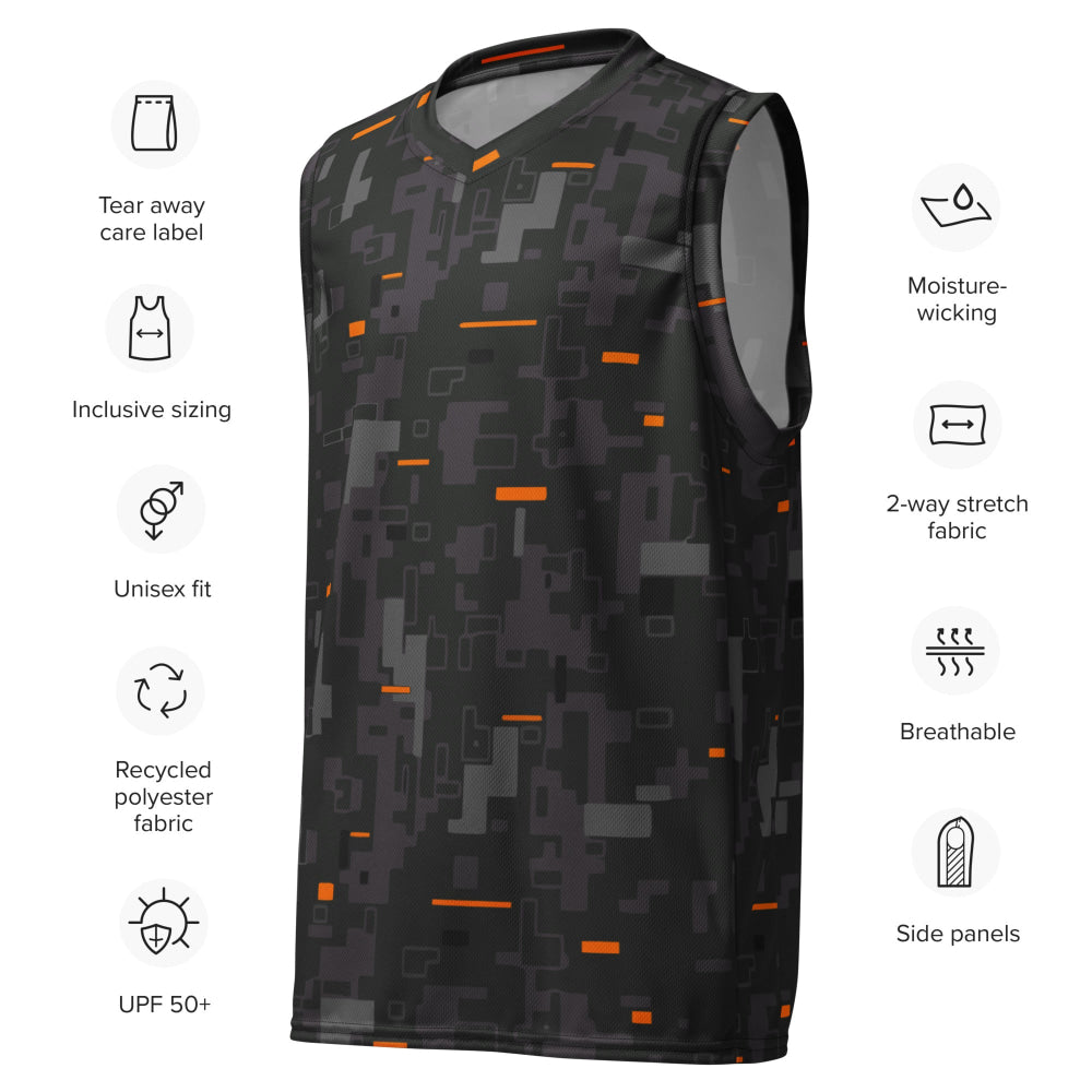 Black OPS Collectors Edition (CE) Digital CAMO unisex basketball jersey - Unisex Basketball Jersey