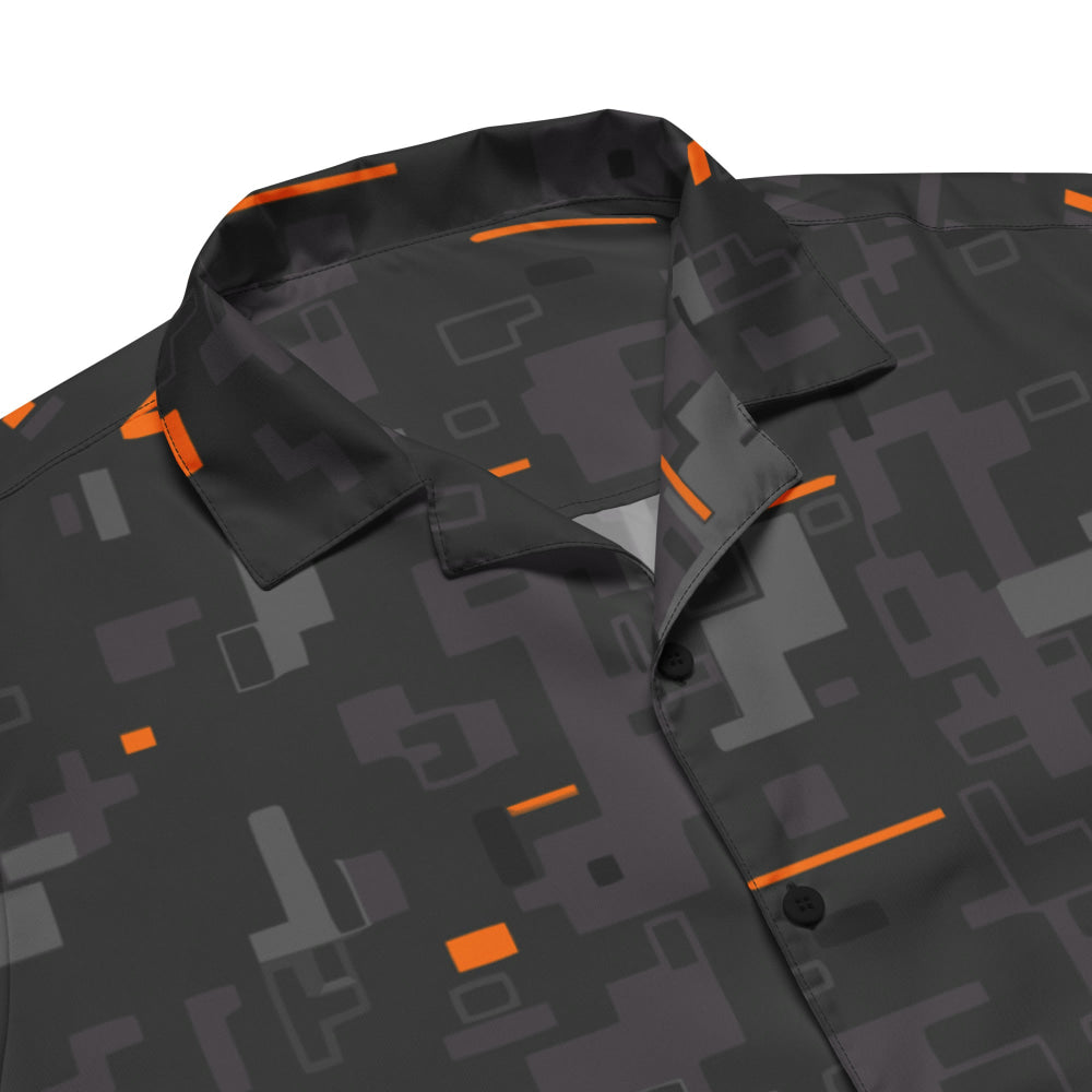 Black OPS Collectors Edition (CE) Digital CAMO Unisex button shirt - Button Shirt