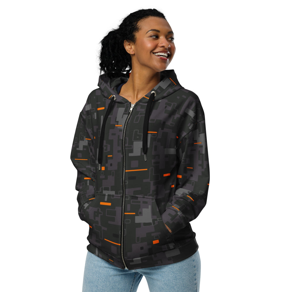 Black OPS Collectors Edition (CE) Digital CAMO Unisex zip hoodie - Zip Hoodie