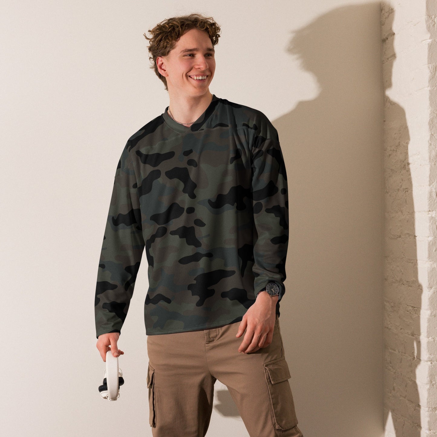 Black OPS Covert CAMO hockey fan jersey Hockey Jerseys