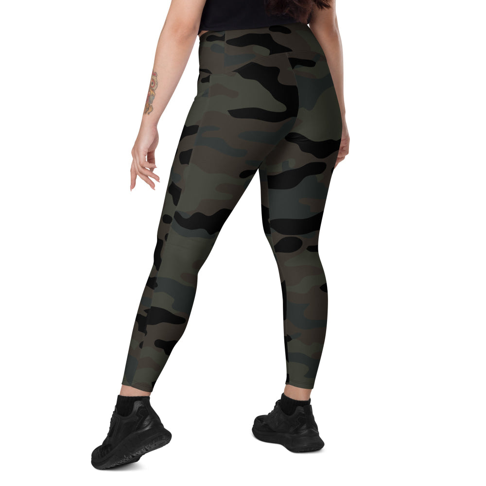 Black OPS Covert CAMO Leggings with pockets - Womens With Pockets