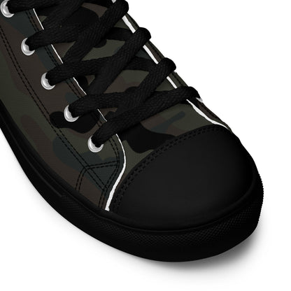 Black OPS Covert CAMO Men’s high top canvas shoes - Mens High Top Canvas Shoes