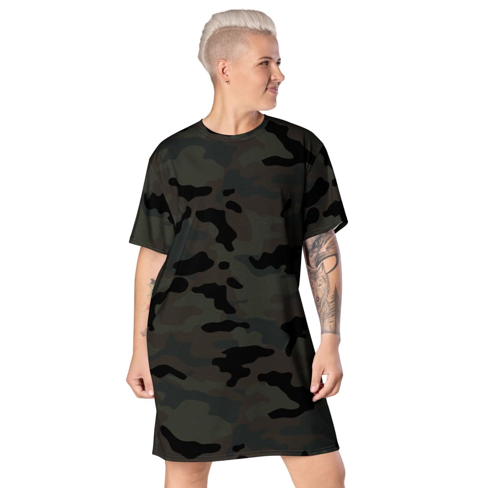 Black OPS Covert CAMO T-shirt dress - 2XS