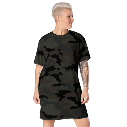 Black OPS Covert CAMO T-shirt dress - 2XS - Womens T-Shirt Dress