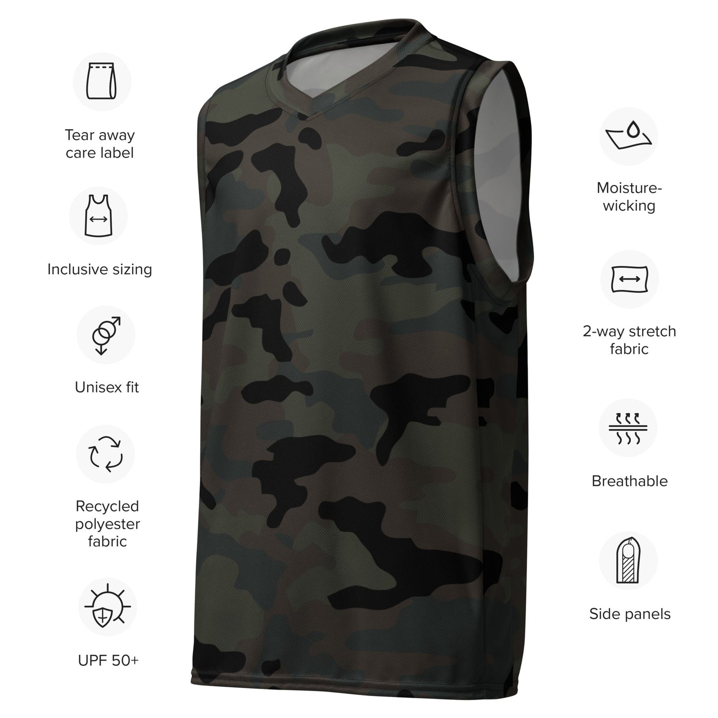 Black OPS Covert CAMO unisex basketball jersey - Basketball Jerseys