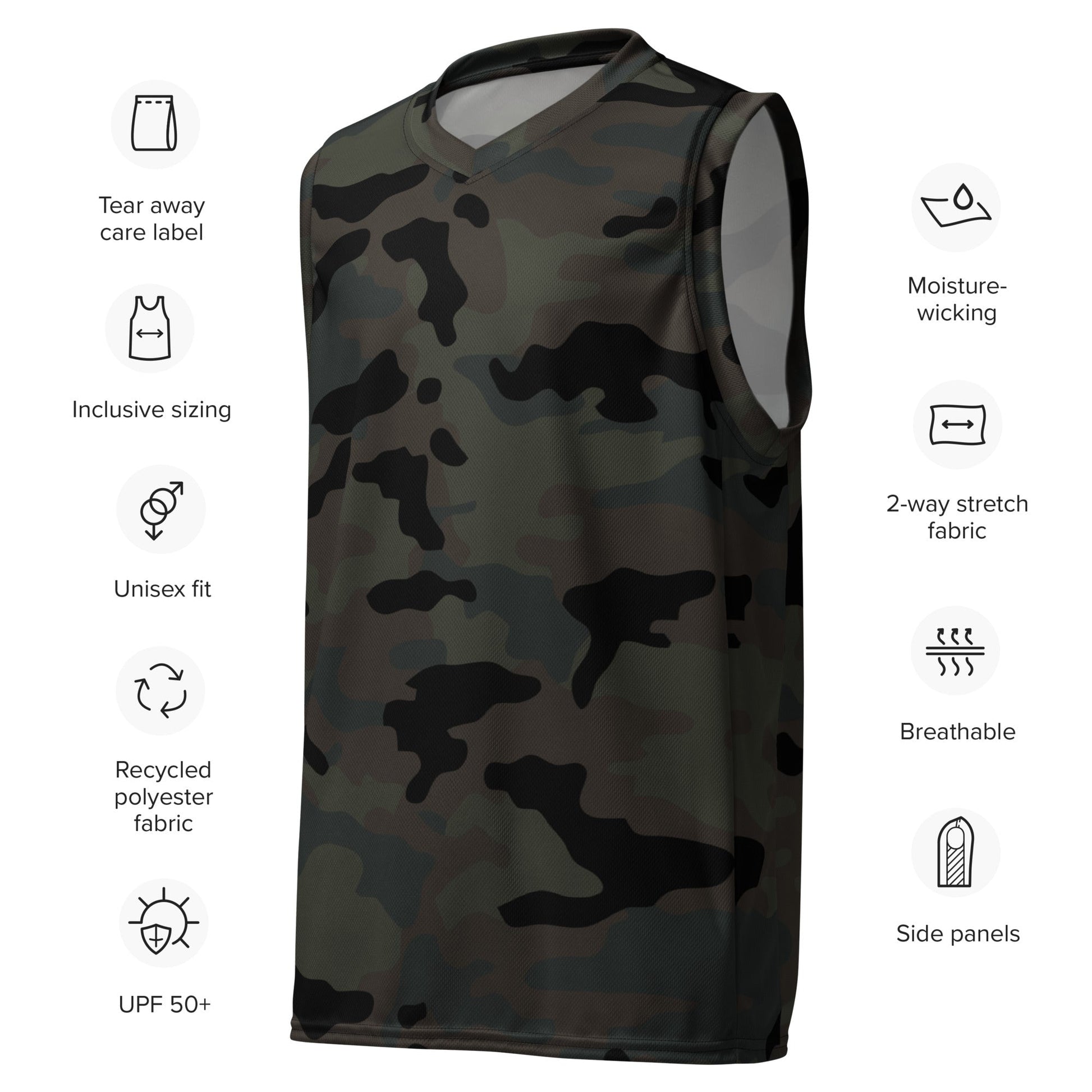 Black OPS Covert CAMO unisex basketball jersey - Basketball Jerseys
