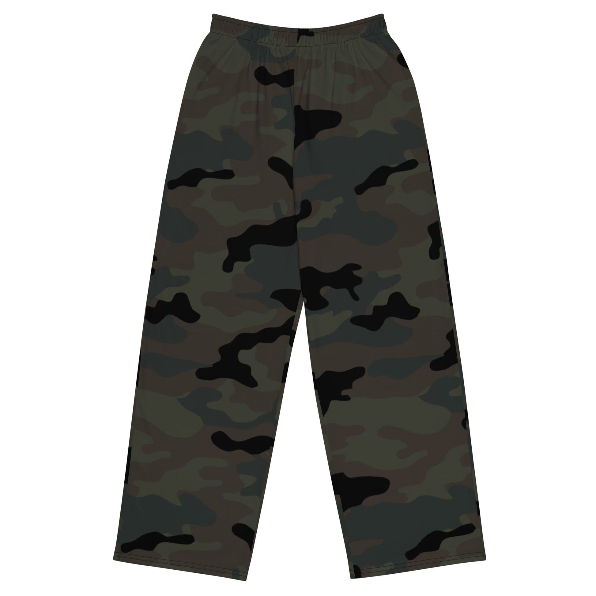 Black OPS Covert CAMO unisex wide-leg pants - 2XS - Unisex Wide-Leg Pants