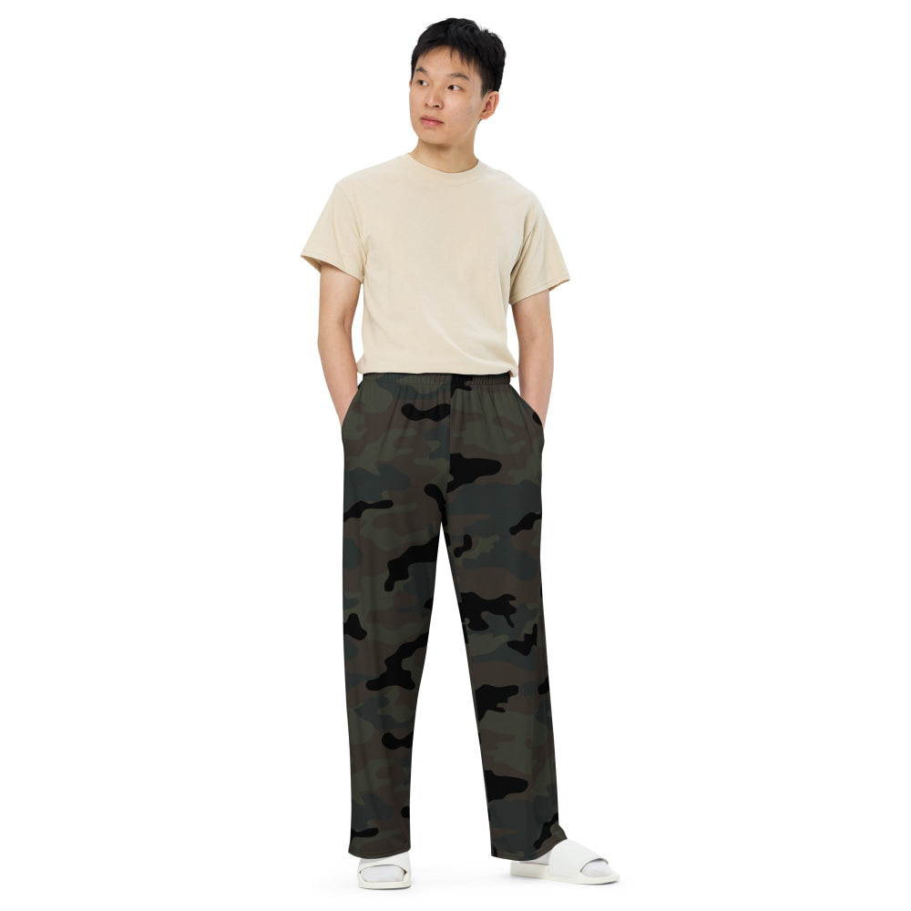 Black OPS Covert CAMO unisex wide-leg pants - Unisex Wide-Leg Pants