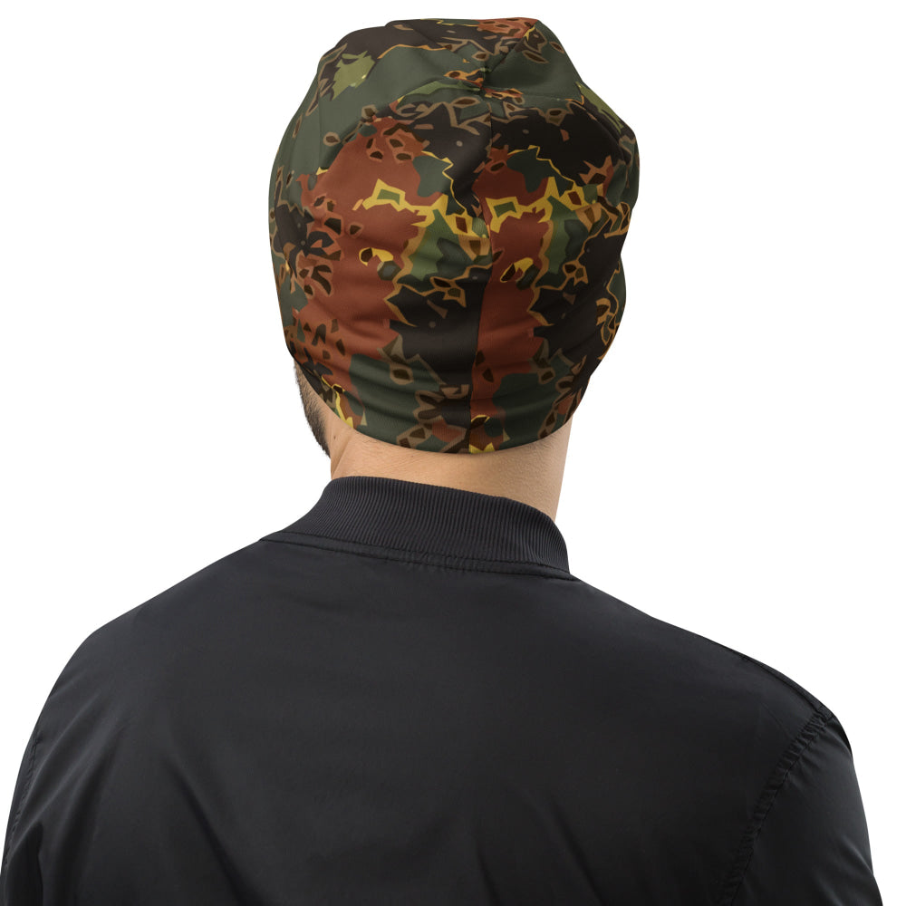 Black OPS Flecktarn Fractal Autumn CAMO Beanie