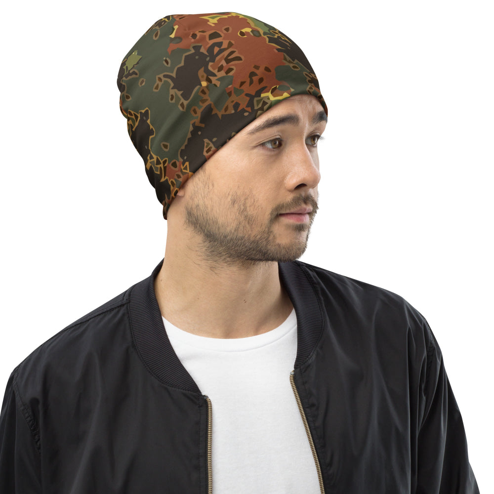 Black OPS Flecktarn Fractal Autumn CAMO Beanie