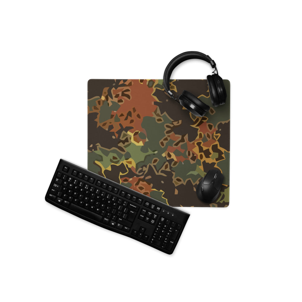 Black OPS Flecktarn Fractal Autumn CAMO Gaming mouse pad - 18″×16″ - Mouse Pad